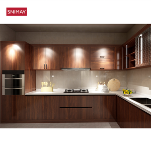Casa de muebles de lujo diseño clásico tradicional Solic de gabinete de cocina de madera - Product Image 3