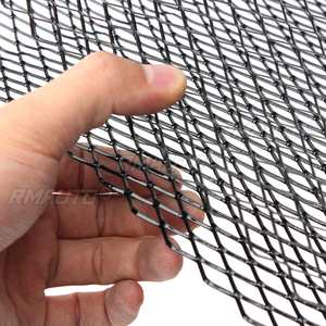 Rejilla de Ventilación Universal Negra/Plateada de Aluminio para Auto, Rejilla de Tuning de 100cm X 33cm - Product Image 3