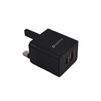 Cargador de Pared Rápido, Adaptador de Material ABS Duradero, Protección OTP, Salida para Teléfono Inteligente, Enchufe para Reino Unido, UE y EE. UU.