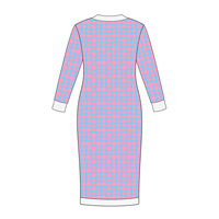 Robe pull ample en maille géométrique pour femme, personnalisable OEM & ODM, de haute qualité et confortable