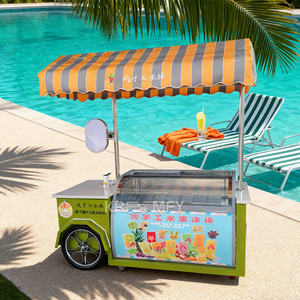 Carrito de Comida Móvil de Alta Calidad para Exteriores, Resistente a la Corrosión, con Carretilla Extraíble para Venta de Helados y Comida Rápida - Product Image 6