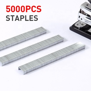FOSKA 5000 pièces <span class=keywords><strong>Agrafes</strong></span> en boîte de couleur, <span class=keywords><strong>agrafes</strong></span> galvanisées de bureau, <span class=keywords><strong>agrafes</strong></span> standard pour agrafeuse, <span class=keywords><strong>26</strong></span>/<span class=keywords><strong>6</strong></span>, métal argenté, papeterie scolaire - Product Image 2