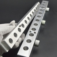 Expédition rapide, moules à rouge à lèvres cosmétiques en aluminium 2024 à 12 cavités, finition miroir, faciles à façonner, durée de vie du moule de 5 ans, moule à rouge à lèvres en forme de balle