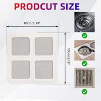 Autocollants en maille jetables pour drain de douche - Faciles à utiliser, imperméables et jetables, disponibles en lot économique