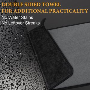 Serviette en microfibre personnalisée pour voiture 1400GSM 80x50CM, séchage rapide, super absorbante, boucles torsadées - Product Image 6