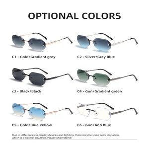 Sunray Polarized Euro Edition <b>Sunglasses</b> For Unisex Adults Street Shot Look Gradient Color Fashion And Daily Wear - Product Image 3