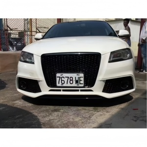 Kit de Conversión de Carrocería Estilo <span class=keywords><strong>RS3</strong></span>, Parachoques Delantero con Rejilla de Panal para <span class=keywords><strong>Audi</strong></span> <span class=keywords><strong>A3</strong></span> <span class=keywords><strong>8P</strong></span> 2008-2013 - Product Image 6