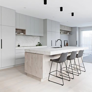 CBMmart Modern Water-Resistant Solid Wood With MDF Wood American <strong>Kitchen</strong> <strong>Cabinet</strong> Full Complete <strong>Set</strong> For House Renovation - Product Image 2