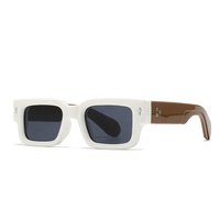 Nouvelles Lunettes de Soleil Feye Modèle 9821 Carrées Tendance UV400 en PC à Monture Complète, Vert Transparent de Haute Qualité, pour Femmes et Hommes, Collection 2026