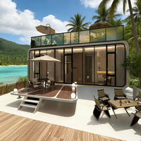 Nouvelle conception de maisonnette préfabriquée moderne de type Apple, prix compétitif, conteneur portable de 20 pieds ou 40 pieds, bureau étanche, maison conteneurisée