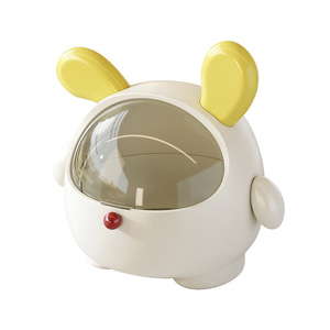 Cute Mini Transparent Toy Box With Lid Round Shape Desktop Organizer For Blind Boxes And Collectibles - Product Image 5