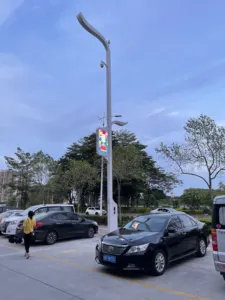 Weclouds tiang lampu pintar iot untuk kota pintar dengan kamera cctv layar led tumpukan pengisi daya wifi ap