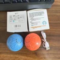 Juguete Inteligente para Gatos, Pelota Interactiva con Rotación Automática, Recargable por USB, con Luces LED y Sensor de Obstáculos, de TPE, para Gatos y Perros, para Interiores
