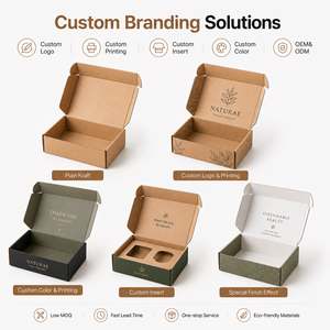 Eco-Friendly Heavy-Duty Corrugated Recycled Paper <b>Box</b> with Custom Logo and Four-Color Printing for Shoes and Clothing Packaging - Product Image 4