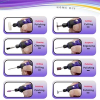 Batterie au lithium rechargeable 36V, meuleuse à trois vitesses, outil de gravure domestique, perceuse compacte mini portative, polisseuse