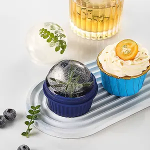 Moules à savon glacé en silicone moule à glace à vin boule supérieure rond plateau à glaçons en silicone formes de popsicle