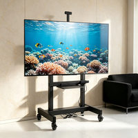 Nouveau design 2026 – Support TV motorisé grande capacité avec colonne à double moteur intelligente et élégante, support TV électrique avec fixation