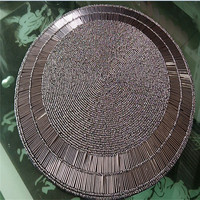 Vente directe d'usine traitement et tapis perlé personnalisé fait à la main tasse Matdishes disque Pad dîner drapeau tapis de Table thé tapis de Table 199