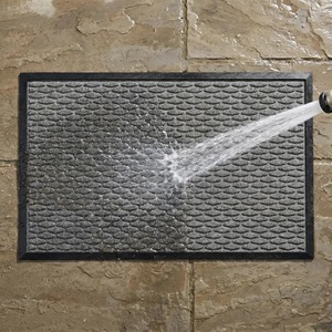 Teshu Doormat Rectangular Absorbent Indoor Entryway Mat Gray 26YH0025 - Product Image 4