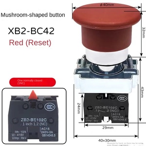 Interrupteur à bouton-poussoir YHBS-XB2-22MF IP65 10A ABS, ouverture de 22 mm pour appareils électroménagers, frais de port non inclus - Product Image 5