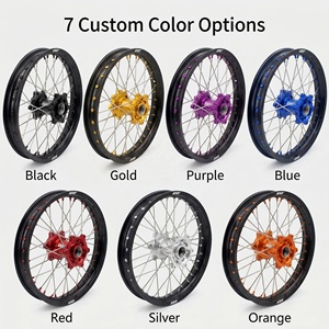 Roues tout-terrain <span class=keywords><strong>KKE</strong></span> 19/18 Surron Light Bee 1.6x19 Avant 1.85x16 Arrière, moyeu multicolore - Product Image 4
