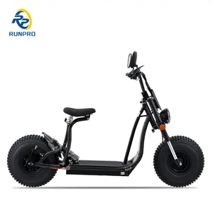 2024 EEC COC Fat Tire Electric Scooter Citycoco Electricity Foldable 1500W 2*1500W 60V 20 Lithium Battery Adult Chopper