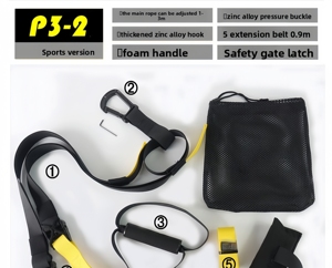 Système de fitness à domicile CZFIT, équipement d'exercice complet, entraîneur de suspension pour salle de sport, kit d'entraînement avec sangles de suspension, pratique - Product Image 5