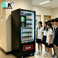 Máquina Expendedora Automática de Bebidas y Snacks, Precio de Fábrica, Dispensador de Bebidas y Snacks para Tiendas de Conveniencia, Dispensador de Cerveza con Función de Enfriamiento