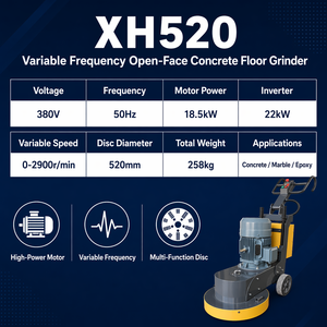 Meuleuse à béton personnalisée Xuanhua, 380V, largeur <span class=keywords><strong>de</strong></span> travail 520mm, moteur 18,5kw, machine à meuler le béton - Product Image 3