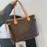 Sac bandoulière de luxe coréen pour femme, élégant, grand format, avec fermeture éclair et motif lettre, style mode ouvert