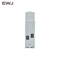 Disjoncteur Miniature EWJ 63A AC 2P avec Compteur d'Énergie Tuya Wifi, Protection Contre les Fuites et Relais de Tension 220V, Interrupteur Intelligent Smart Life MCB