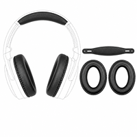 Kit de remplacement de coussinets d'écouteurs et de bandeau pour casques Superlux HD681B HD681F HD662, ensemble de pièces de réparation de coussinets supra-auriculaires