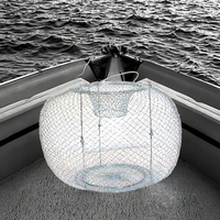 Panier de pêche pliable en métal grande capacité pour crabes et homards D65151 HASIDA Accessoires de pêche lac et rivière