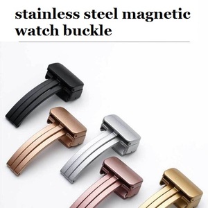 Boucle de montre pliante magnétique en métal 20mm 23mm pour <span class=keywords><strong>Samsung</strong></span> Galaxy <span class=keywords><strong>Watch</strong></span> 5 APPL <span class=keywords><strong>E</strong></span> <span class=keywords><strong>Watch</strong></span> 8 7 6 5 SE - Product Image 2