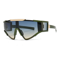 Lunettes de soleil rétro connectées à monture surdimensionnée une pièce avec charme moderne et étanchéité tendance Nouvelles lunettes de soleil Street 2024