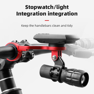 Yueli Bicycle Computer Bracket Aluminum Alloy Extension Mount Handlebar Mount Multifunction <b>Cycling</b> Computer Holder BG-2113 - Product Image 3