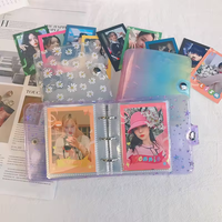 Reliure à 6 anneaux A7 de haute qualité en PVC et PP, reliure pour cartes photo Kpop, carnet à feuilles mobiles avec boucle, journal rechargeable, pages intérieures