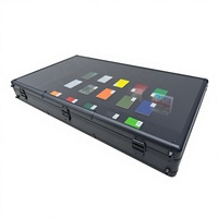 Vitrine portative en aluminium Nouveau design Porte-cartes de sport Porte-outils OEM pour cartes Tampon Bijoux Présentoir acrylique