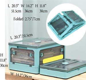 100L Custom Plastic <b>Storage</b> Drawer PP Containers Color Matching Collapsible Stackable Durable White Yellow Foldable Bins & <b>Boxes</b> - Product Image 3