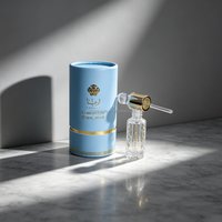 HAORUIXIN Flacon compte-gouttes octogonal en verre pour huiles essentielles 3/6/12 ml, rechargeable, vide, avec bouchon à vis pour échantillons de parfum