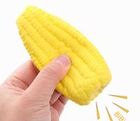 Nouveau jouet sonore écologique de luxe en Latex pour animaux de compagnie Simulation grinçante de maïs pour chien jouer Durable résistant aux morsures meulage des dents jouet pour chien