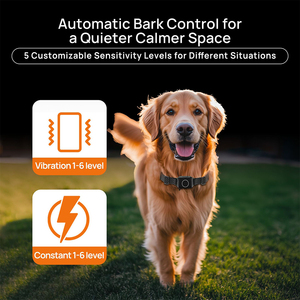 Multifunktions-Aufladbares Kabelloses 3-in-1 Farbdisplay Bellkontrolle Hundetrainer-Halsband IPX7 Wasserdicht Outdoor Elektronisches Haustiergerät - Product Image 6