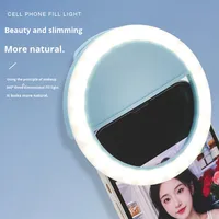 Lampe annulaire LED portable 2026 personnalisable avec logo, lumière d'appoint beauté rechargeable pour téléphone portable, 36 perles LED