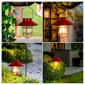 <span class=keywords><strong>Lampe</strong></span> solaire étanche pour décoration extérieure paysage, <span class=keywords><strong>lampe</strong></span> solaire suspendue, crochet de <span class=keywords><strong>berger</strong></span> LED, lampes de jardin de style rétro - Product Image 4