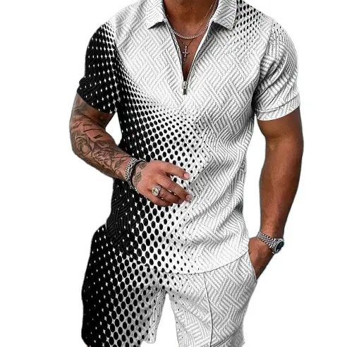 2022 Hawaiian Shirt for Men 2 Piece Sets Summer Beach Clothes Printed Shirts Set Casual Men Outfit Set