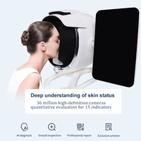 Mesin Analisa Kulit AI Profesional 3D Topografi Layar Sentuh 15,6" untuk Analisa Wajah dan Kepala, Colokan UK/EU/US/ZA, Penggunaan Komersial