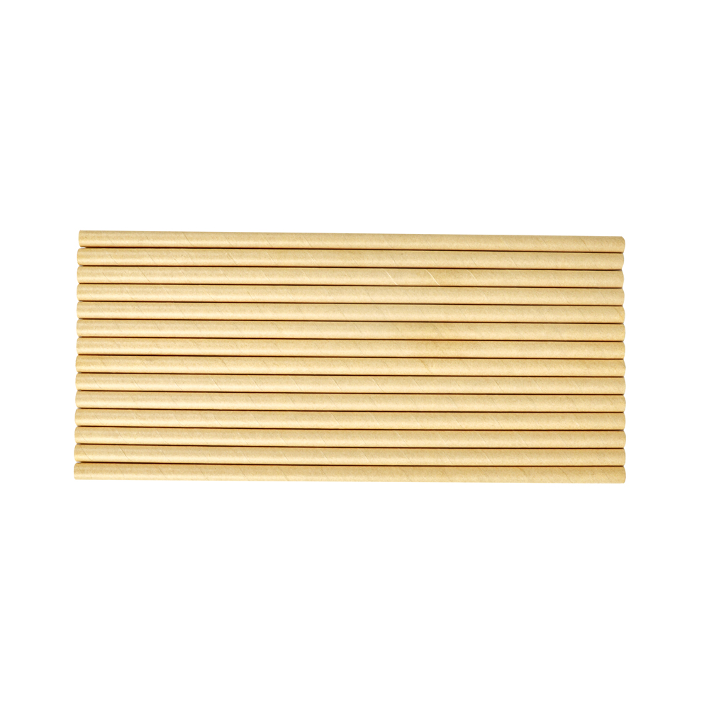New Material Wood Pulp Paper Straw Safe Disposable Drinking Straws for Juices