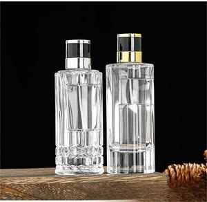 Chenlan Cổ Sang Trọng Rõ Ràng 100Ml Hình Trụ Dọc Sọc Nước Hoa Rỗng Dày Đáy Chai Thủy Tinh Tùy Chỉnh Màn Hình In - Product Image 2