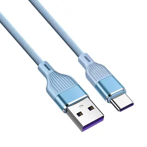 Nouveau design 1M USB 2.0 connecteur 3A charge rapide ligne de données type-c câble de colle souple