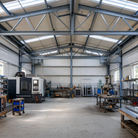 Structure en acier préfabriquée pour entrepôt industriel, atelier de logistique, bâtiment à grande portée et haute résistance